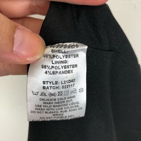 Black Floral Dress Medium Lumier by Bariano off shoulder - Picture 5 of 7